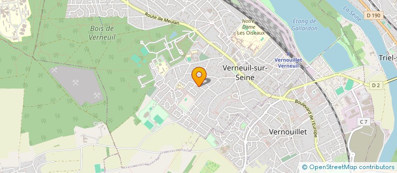 localisation de l'entreprise ASS POUR DEVEL INFORM DROIT DEMAND EMPL à VERNEUIL-SUR-SEINE