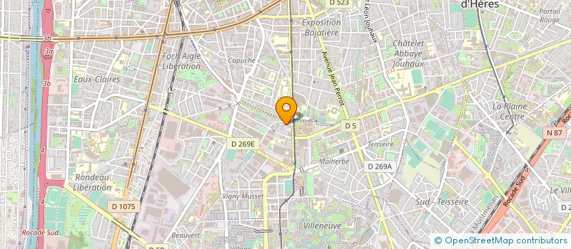 localisation de l'entreprise ASS POUR DEVELOP AGRICUL DANS L'Y GRENOB  GRENOBLE