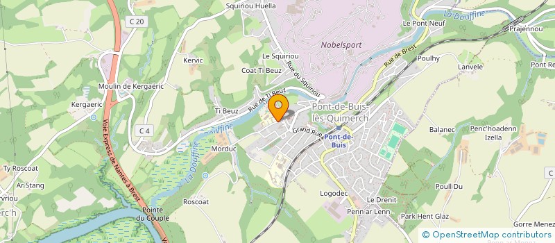 localisation de l'entreprise ASS POUR DEVELOP DES SCIENCES A L ECOLE  PONT-DE-BUIS-LES-QUIMERCH