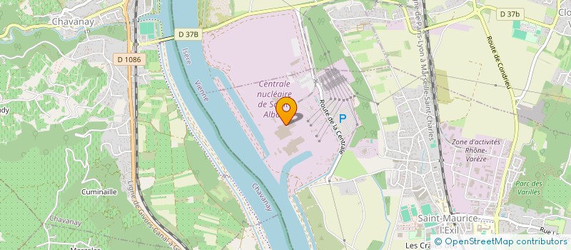 localisation de l'entreprise ASS POUR DEVELOP ECONOM ISERE RHODANIENN  SAINT MAURICE L'EXIL