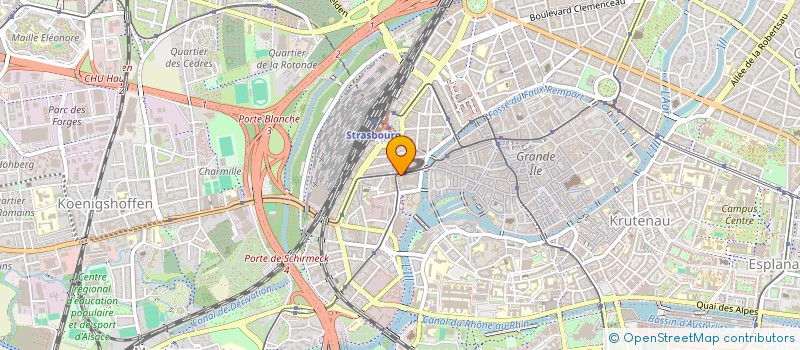 localisation de l'entreprise ASS POUR DEVELOP ET IDENTITE ALSACIENNE à STRASBOURG