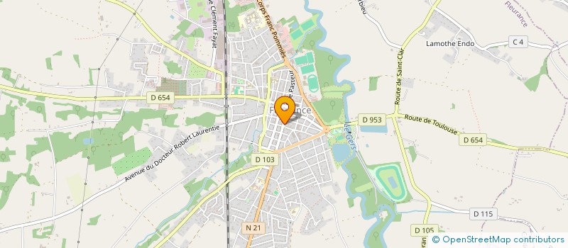 localisation de l'entreprise ASS POUR DEVELOPP CULTURE EN LOMAGNE  FLEURANCE