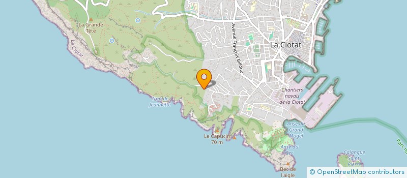 localisation de l'entreprise ASS POUR DEVELOPP PAR LANGAGUE INSERTION  LA CIOTAT