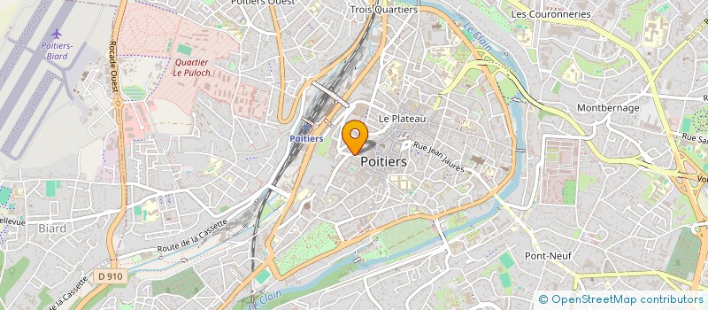 localisation de l'entreprise ASS POUR DEVELOPPEMENT CULTUREL POITIERS à POITIERS
