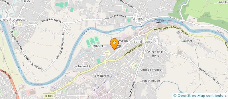 localisation de l'entreprise ASS POUR DEVELOPPEMENT DE LA DANSE à SAINT-JUERY
