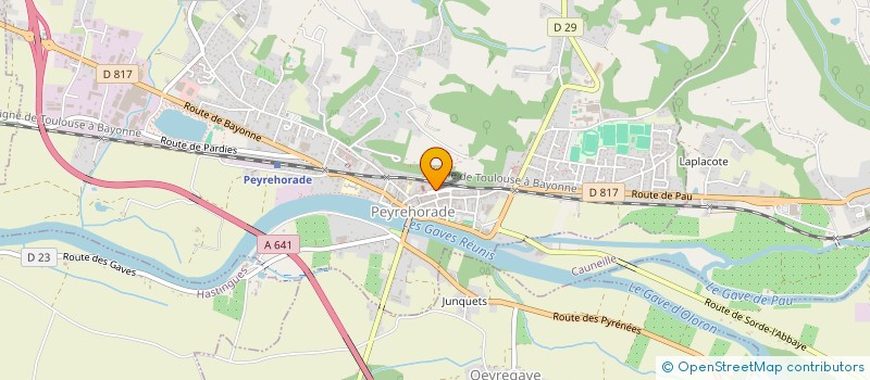 localisation de l'entreprise ASS POUR DEVELOPPEMENT ECON PEYREHORADE  PEYREHORADE