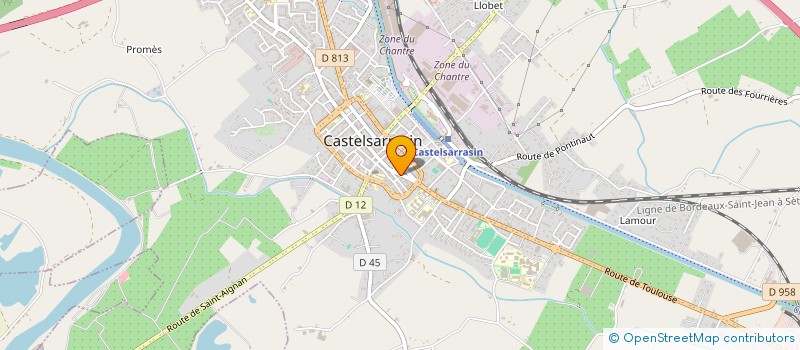localisation de l'entreprise ASS POUR DEVELOPPEMENT ECONOMIE SOCIALE  CASTELSARRASIN