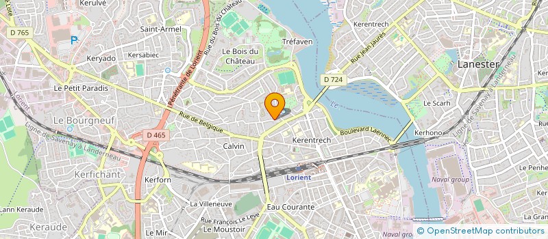 localisation de l'entreprise ASS POUR DROIT DIGNITE DIFFERENCE  LORIENT