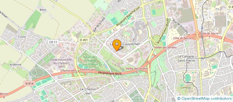 localisation de l'entreprise ASS POUR EMPLOI INDUSTRIE & COMMERCE à CAEN