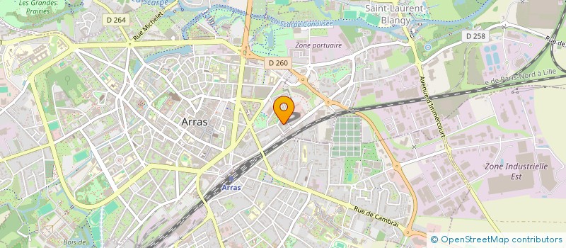 localisation de l'entreprise ASS POUR EMPLOI INDUSTRIE COMMERCE à ARRAS