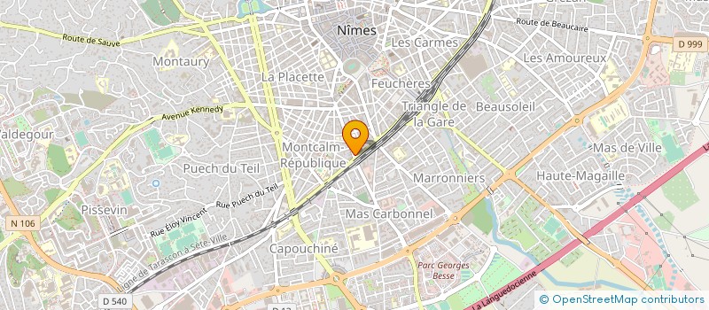 localisation de l'entreprise ASS POUR ENSEIGNEMENT ENFANTS MALADES  NIMES