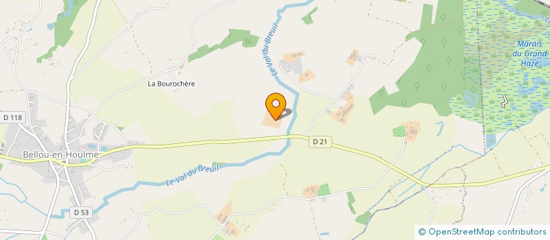 localisation de l'entreprise ASS POUR ENT DU MARAIS DU GRAND HAZE à BELLOU-EN-HOULME