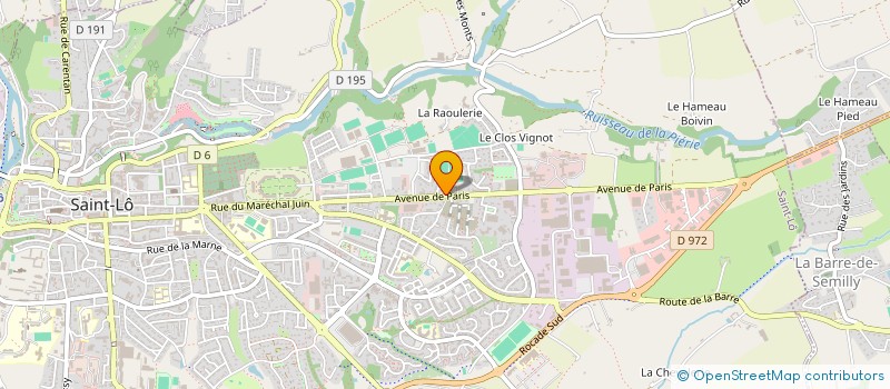 localisation de l'entreprise ASS POUR FORMATION INFORMATION EN RURAL  SAINT-LO