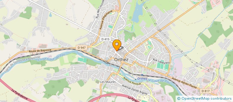 localisation de l'entreprise ASS POUR FORMATION & TRAVAIL EN BEARN à ORTHEZ
