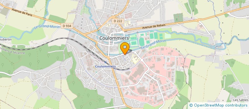 localisation de l'entreprise ASS POUR GESTION RESTAURANT DES IMPOTS à COULOMMIERS