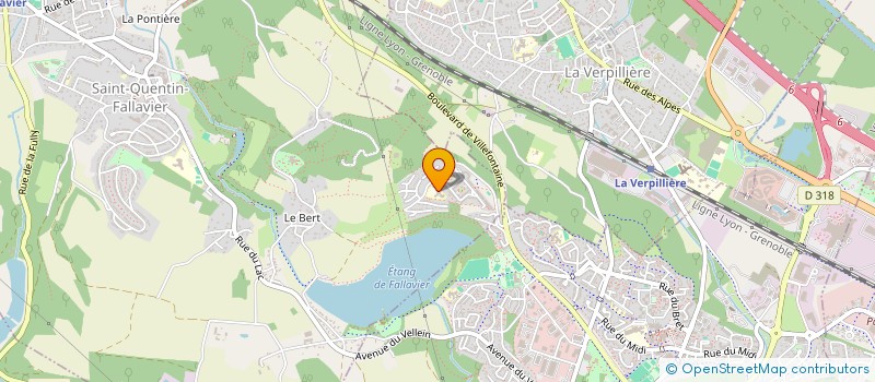 localisation de l'entreprise ASS POUR INTERET DES MOINES  SAINT-QUENTIN-FALLAVIER