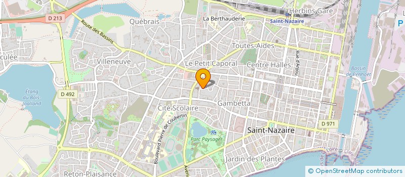 localisation de l'entreprise ASS POUR L'ACCUEIL ET LE LOGEMENT JEUNES à SAINT-NAZAIRE