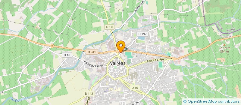 localisation de l'entreprise ASS POUR L AIDE AUX FAMILLES à VALREAS