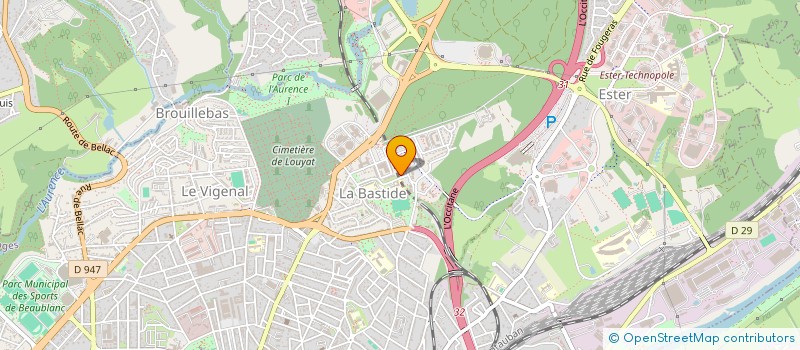 localisation de l'entreprise ASS POUR L'AMELIORATION DES RYTHMES à LIMOGES
