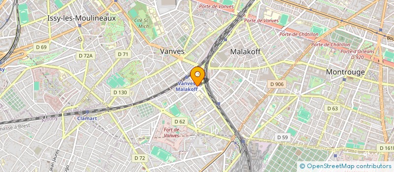 localisation de l'entreprise ASS POUR L'AMOUR DE SOI VERITABLE à MALAKOFF