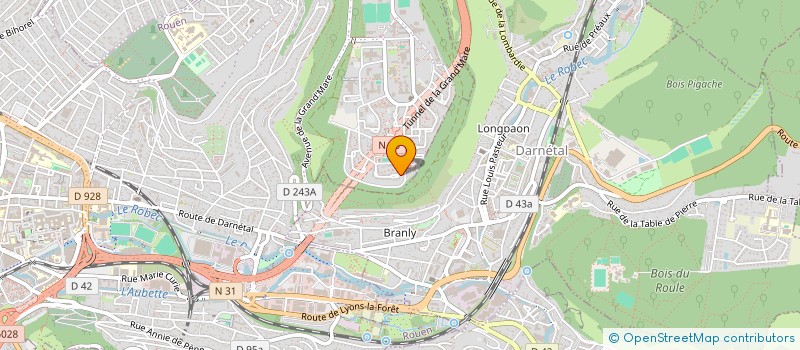 localisation de l'entreprise ASS POUR L ART COMTEMPORAIN  ROUEN