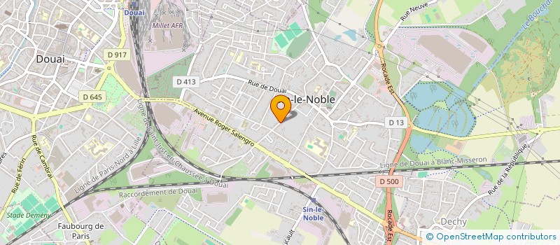 localisation de l'entreprise ASS POUR L ARTISANAT DU DOUAISIS  SIN-LE-NOBLE