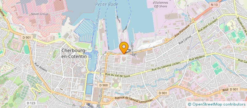 localisation de l'entreprise ASS POUR L'AVENIR DU PORT DE COMMERCE DE CHERBOURG  CHERBOURG-EN-COTENTIN