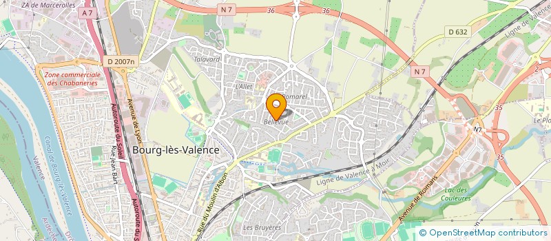 localisation de l'entreprise ASS POUR L'ECOLE BELLEVUE à BOURG-LES-VALENCE