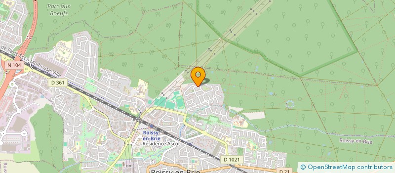 localisation de l'entreprise ASS POUR L ETUDE DEVELOPP CHANT CHORALE  ROISSY-EN-BRIE