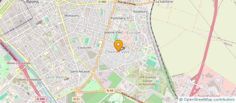 localisation de l'entreprise ASS POUR L'INSERTION PAR LE TRAVAIL à REIMS