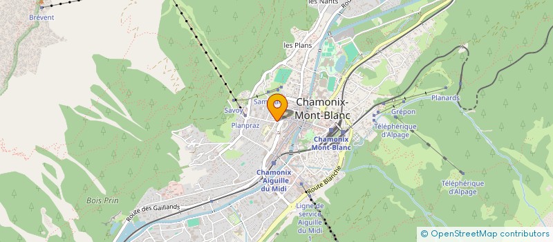 localisation de l'entreprise ASS POUR L ORGUE EGLISE ST MICHEL  CHAMONIX-MONT-BLANC