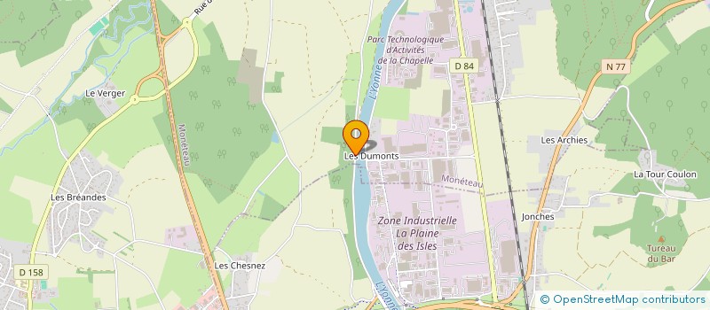 localisation de l'entreprise ASS POUR LA COMMUNICATION PAR LA VIDEO à MONETEAU