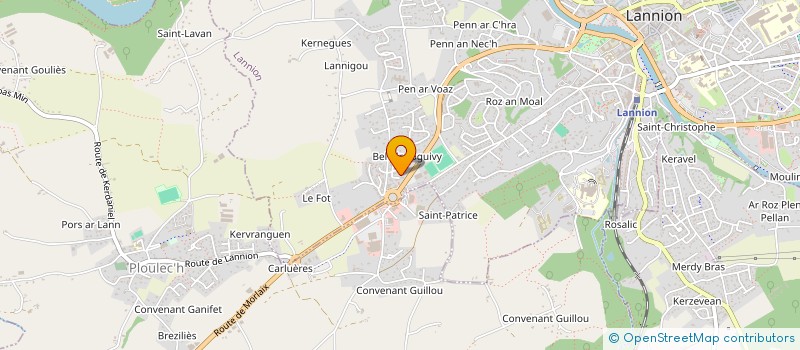 localisation de l'entreprise ASS POUR LA CONSTRUCTION ET L'IMMOBILIER  LANNION