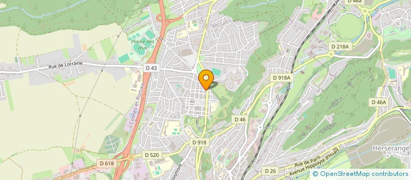 localisation de l'entreprise ASS POUR LA COOP CULTURELLE TRANSFRONT à LONGWY
