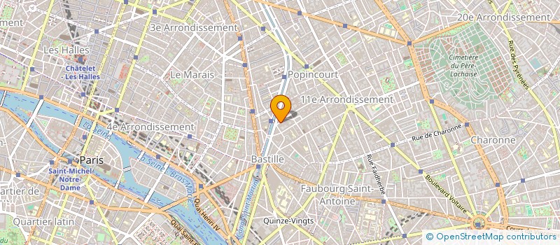 localisation de l'entreprise ASS POUR LA DANSE L'ART ET LA CREATION  PARIS