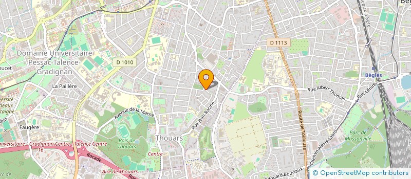 localisation de l'entreprise ASS POUR LA DECOUVERTE DU MICROCREDIT  TALENCE