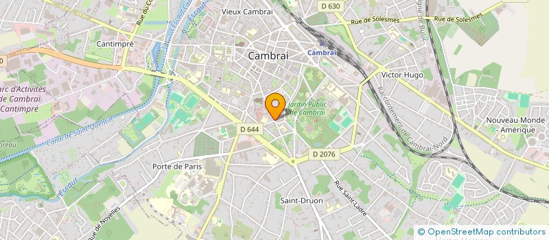 localisation de l'entreprise ASS POUR LA DIFFUS VIE SOC & CULT CAMBR à CAMBRAI