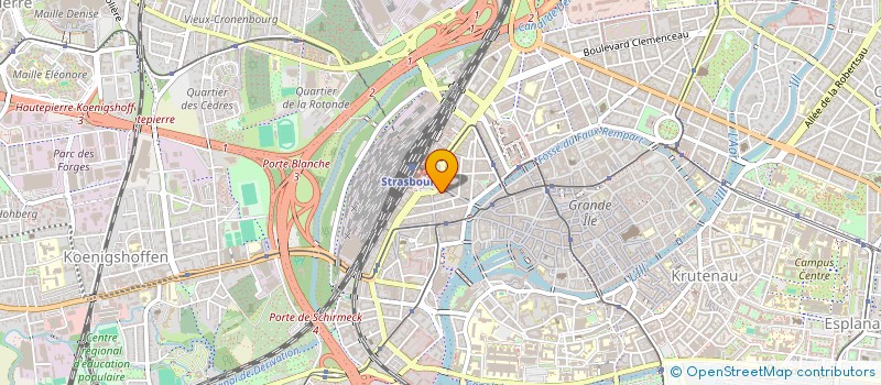 localisation de l'entreprise ASS POUR LA DIFFUSION DU PRESERVATIF à STRASBOURG
