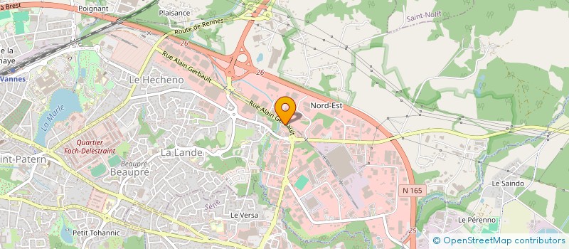 localisation de l'entreprise ASS POUR LA FONDATION DE LA JEUNESSE à VANNES