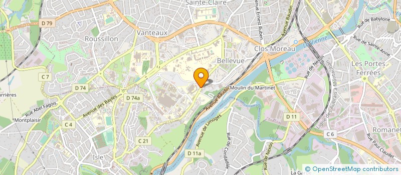 localisation de l'entreprise ASS POUR LA FORMATION CONTINUE DES MEDECINS SAGES PERSONNELS DE SANTE à LIMOGES