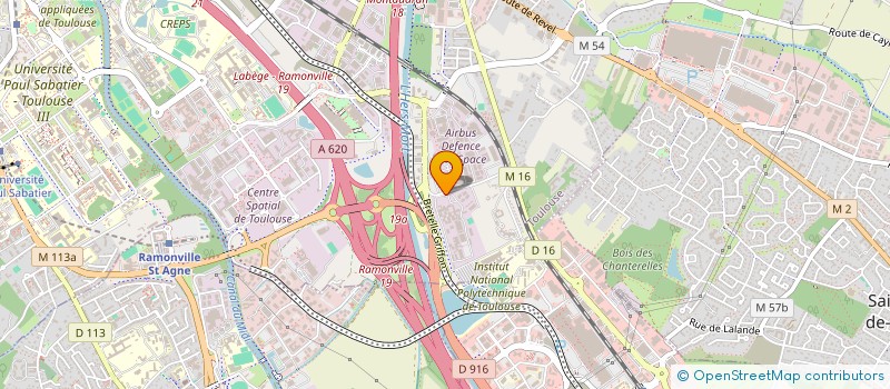 localisation de l'entreprise ASS POUR LA FORMATION DES ADULTES à TOULOUSE