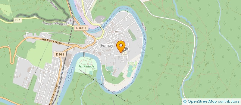 localisation de l'entreprise ASS POUR LA FORMATION, L'EMPLOI ET L'INSERTION DES PERSONNES HANDICAPEES à FUMAY