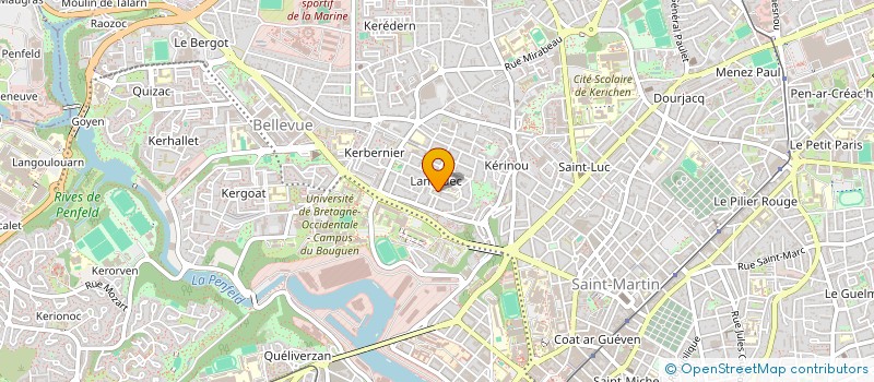 localisation de l'entreprise ASS POUR LA GARDERIE DE L ECOLE FREINET à BREST