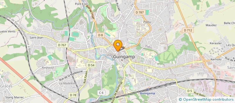localisation de l'entreprise ASS POUR LA JUSTICE à GUINGAMP