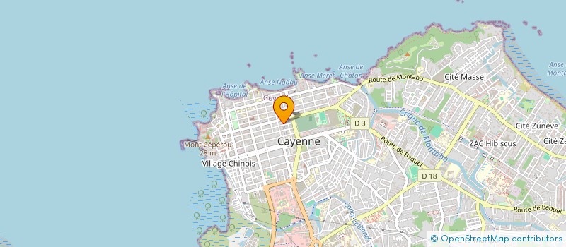 localisation de l'entreprise ASS POUR LA LUTTE CONTRE L'INJUSTICE ET LE HARCELEMENT PHYSIQUE ET MORAL DANS LE MONDE DU TRAVAIL  CAYENNE