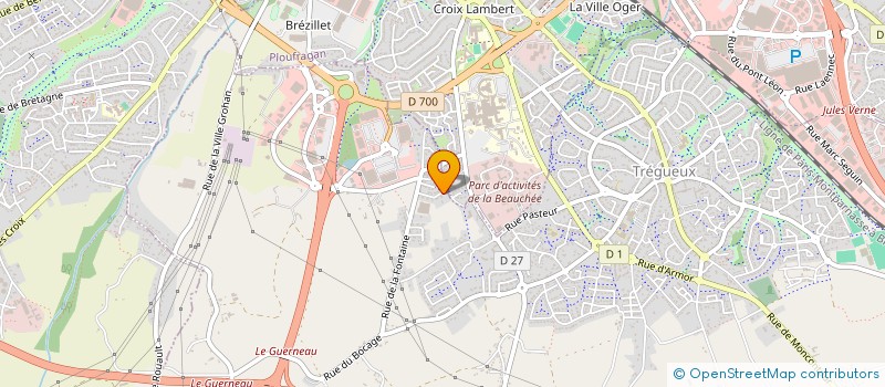 localisation de l'entreprise ASS POUR LA MEMOIRE ET LA NOTORIETE DE LOUIS AUGUSTE MARIE HAREL DE LA NOE  TREGUEUX