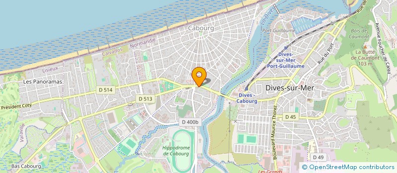 localisation de l'entreprise ASS POUR LA NOUVELLE PEDAGOGIE MUSICALE  CABOURG