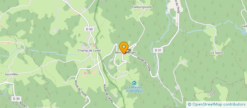 localisation de l'entreprise ASS. POUR LA PASSION DES PLANTES  GRANGES-AUMONTZEY