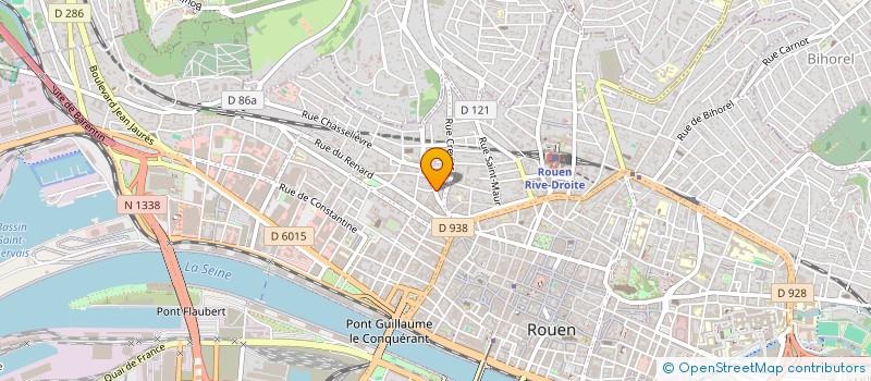 localisation de l'entreprise ASS POUR LA PRATIQUE DU YOGA à ROUEN