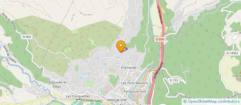 localisation de l'entreprise ASS POUR LA PRATIQUE DU YOGA à LODEVE